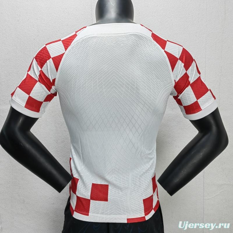 Player Version 2022 Croatia Home Soccer Jersey