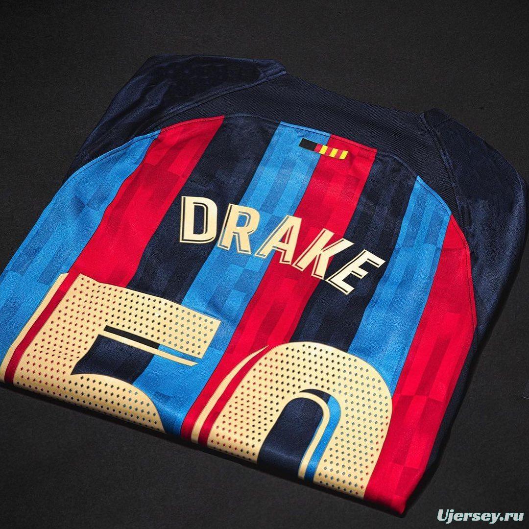 22/23 Barcelona Drake Jersey