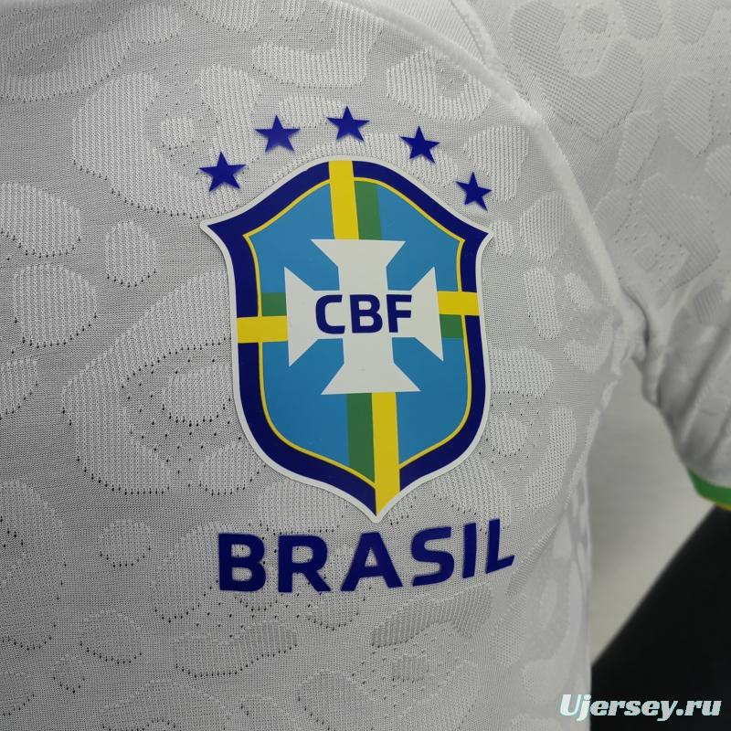 Player Version 2022 Brazil White Jersey Special Version