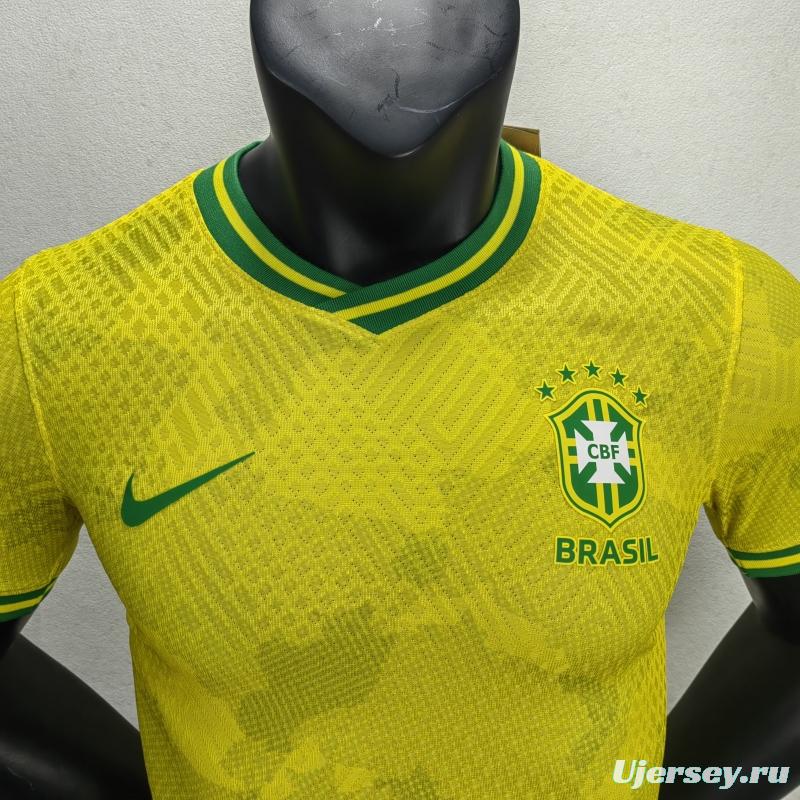 Player Version 2022 Brazil Yellow Special Jersey