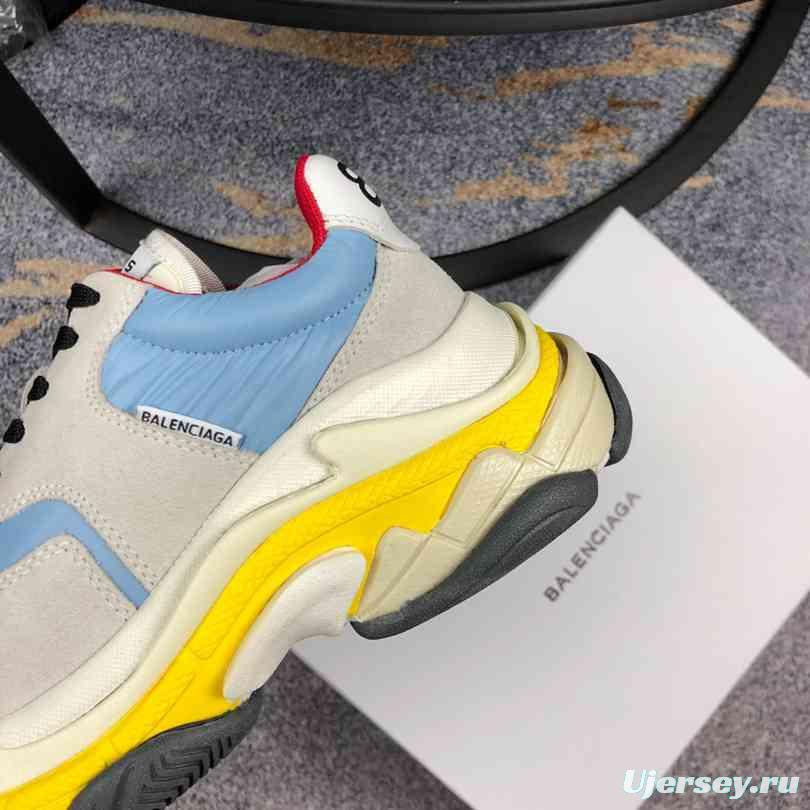 Men Balenciaga Triple-S 2 Skyblue/Grey