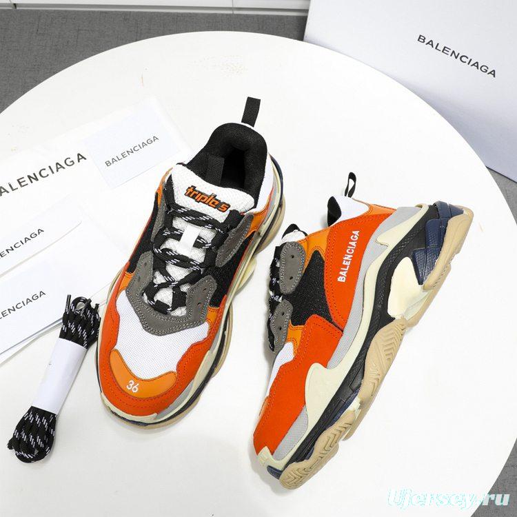 Men/Women Balenciaga Triple S Sneaker Orange Item 6380340