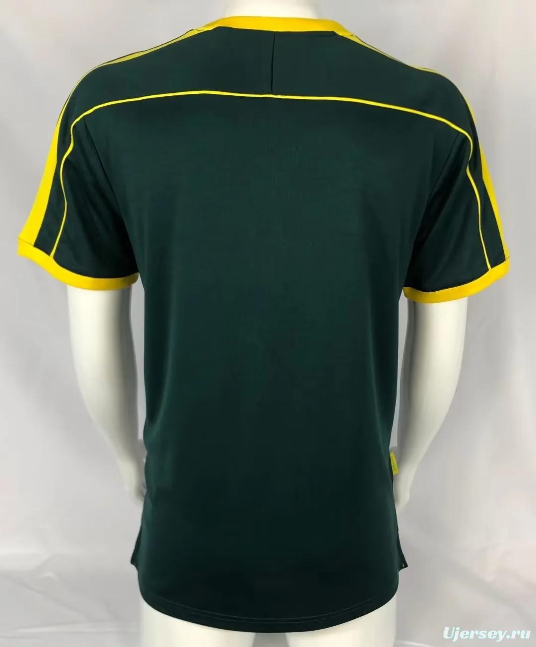 Retro 1998 Brazil Green Goalkeeper Jersey