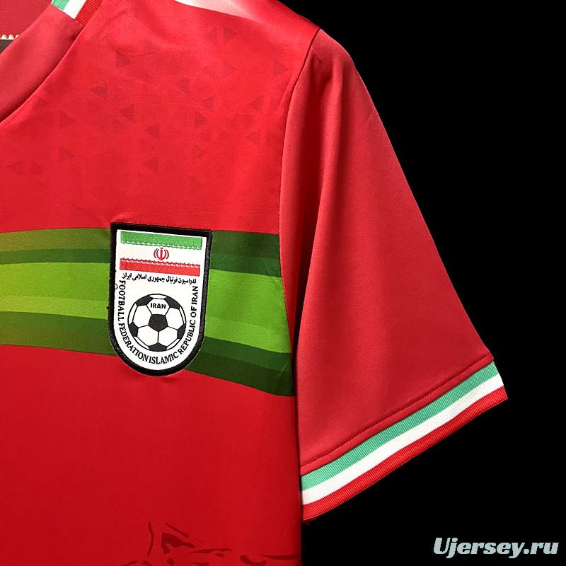 2022 Iran Away Red Jersey