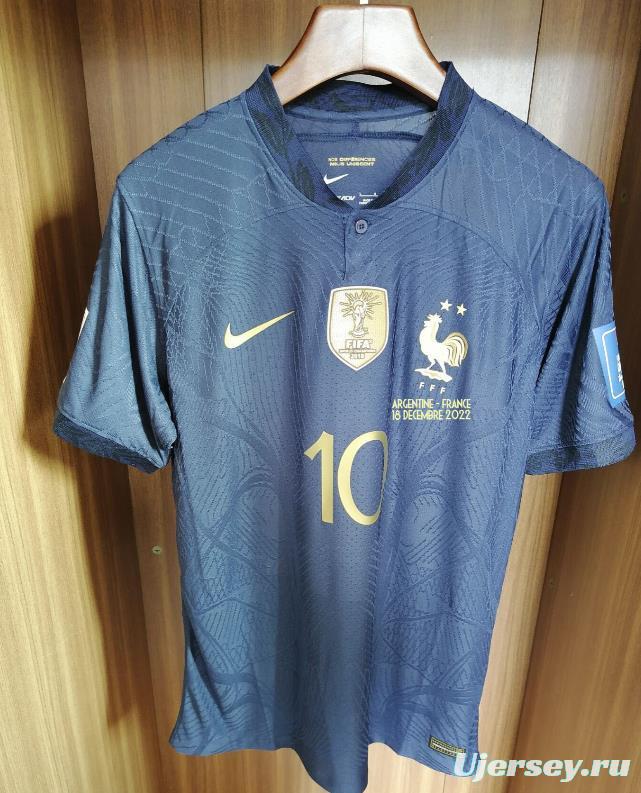 Player Version 2 Stars 2022 France Home Final Match Jersey