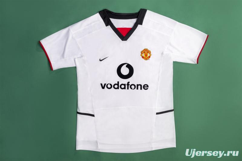 Retro 02/03 Manchester United Third White Soccer Jersey