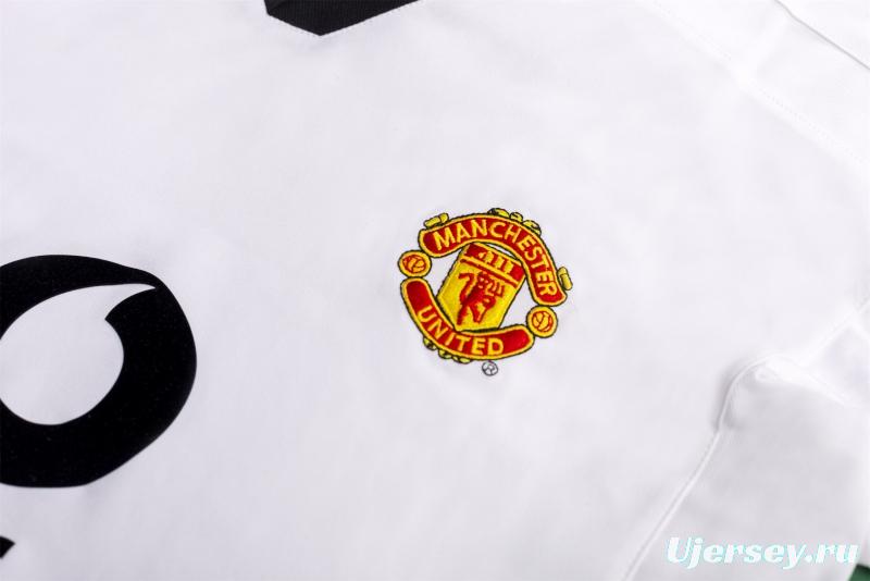 Retro 02/03 Manchester United Third White Soccer Jersey