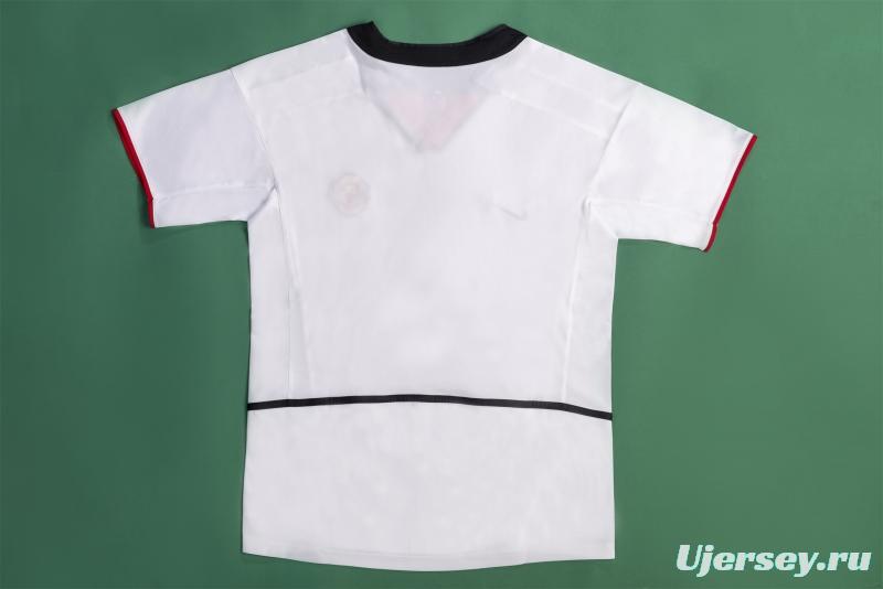 Retro 02/03 Manchester United Third White Soccer Jersey