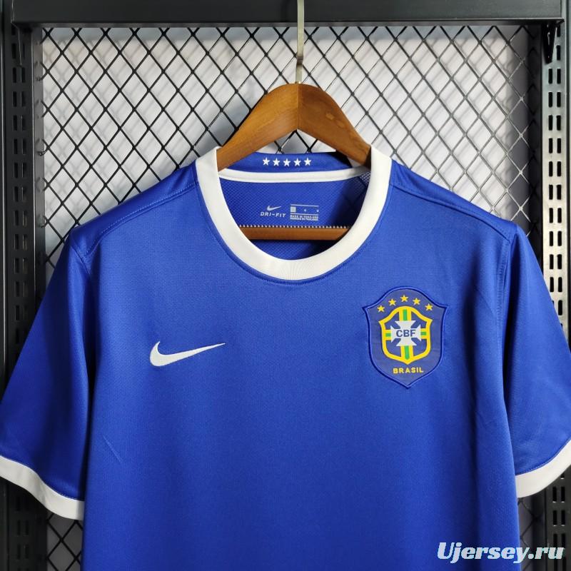 Retro 2006 Brazil Away Blue Jersey