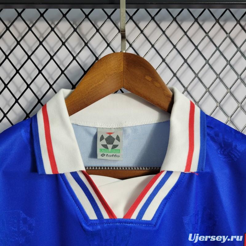 Retro 1998 Croatia Away Blue Jersey