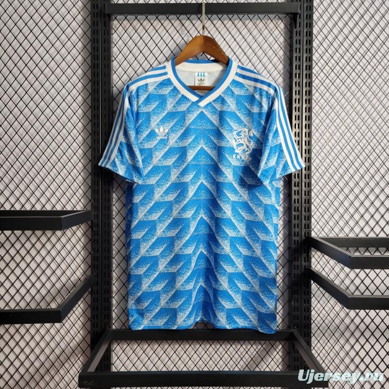 Retro 1988 Netherlands Away Blue Jersey