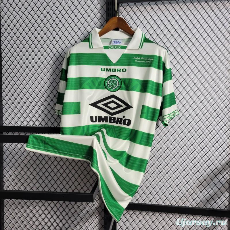 Retro 98/99 Celtic Home Champion Jersey