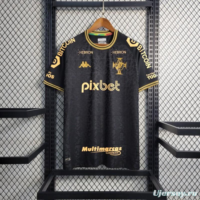 23/24 Vasco Da Gama Black Jersey With Full Sponsors