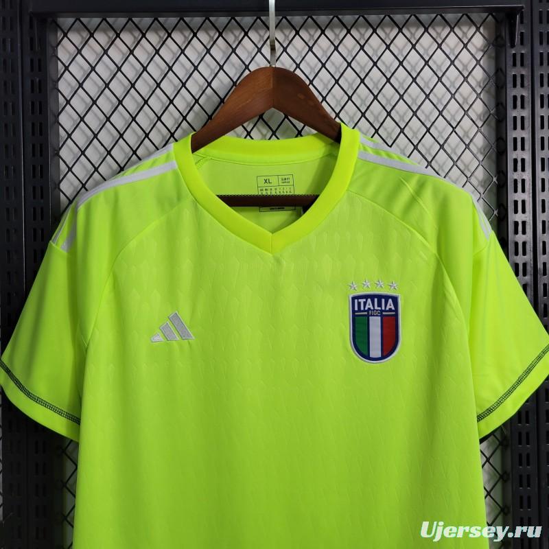 23-24 Italy Goalkeeper Green Jersey