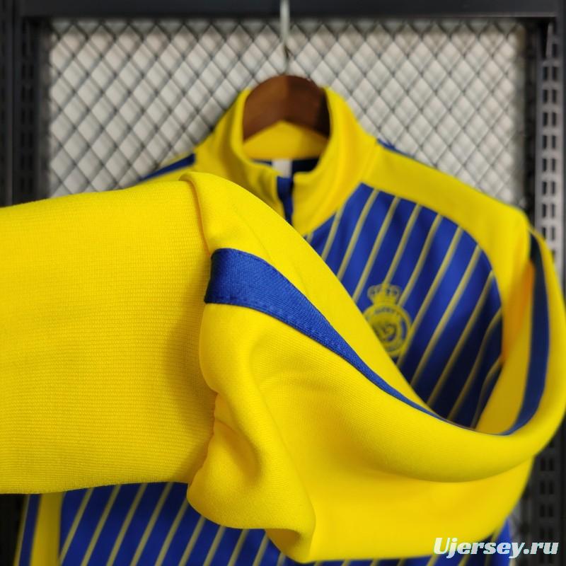 23-24 Al-Nassr FC Blue Full Zipper Jacket