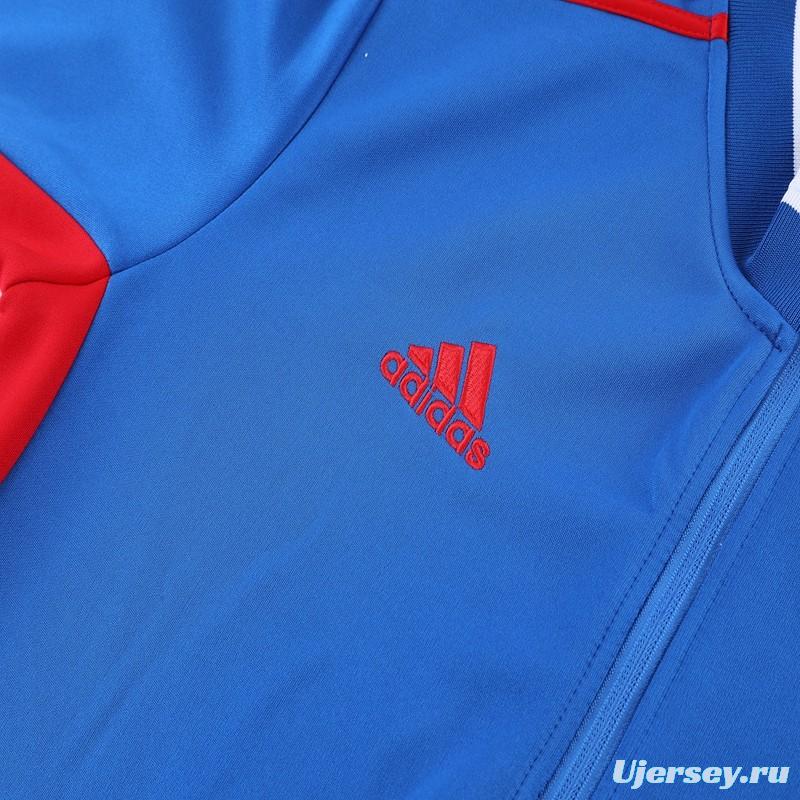 2023 Adidas Blue Full Zipper Jacket +Pants