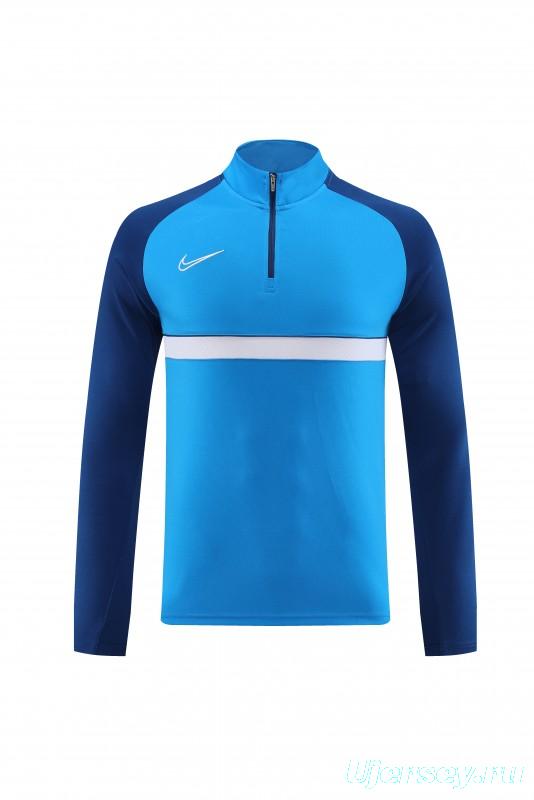 2023 NIKE Blue Half Zipper Jacket +Pants