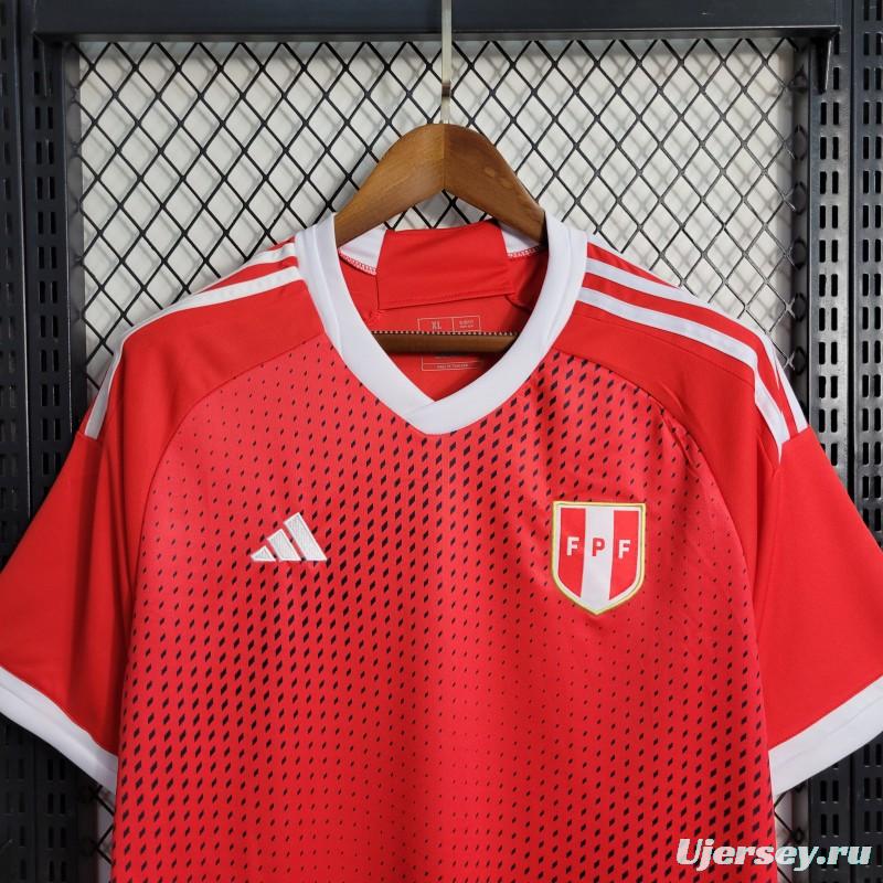 2023 Peru Away Red Jersey