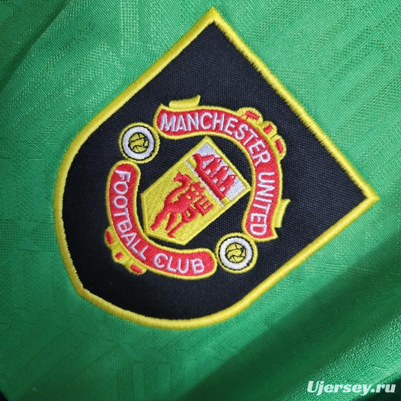 Retro 1992/94 Manchester United Third Green Jersey