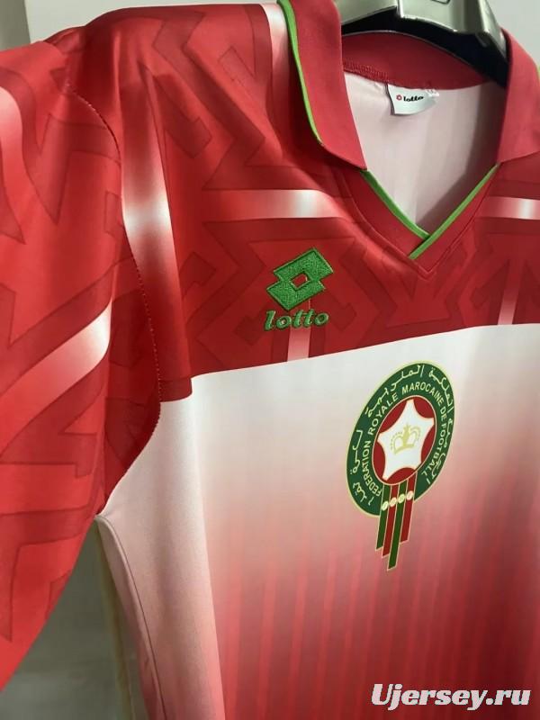 Retro 1994 Morocco Home Red Jersey