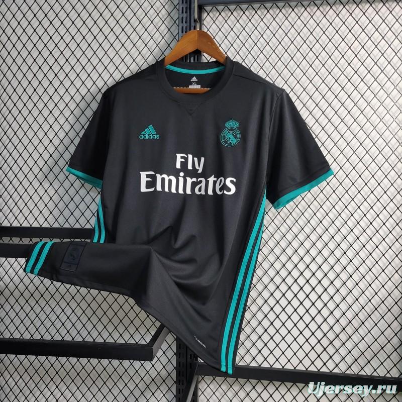 Retro 17-18 Real Madrid Away Black Jersey