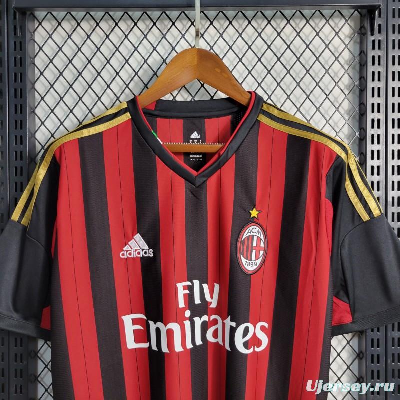 Retro 2013-14 AC Milan Home Jersey