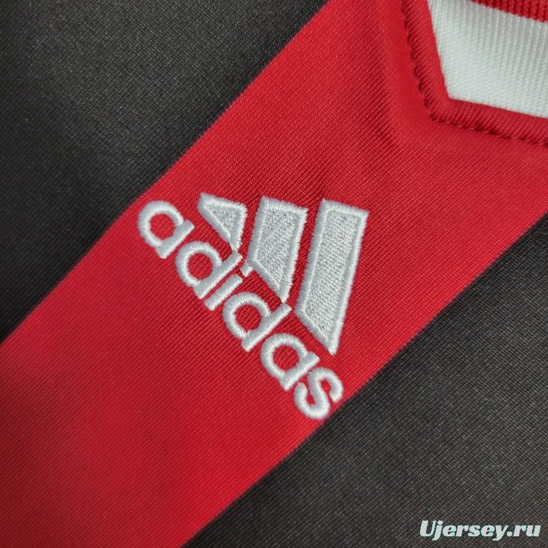 Retro Long Sleeve 2009-10 AC Milan Home Jersey