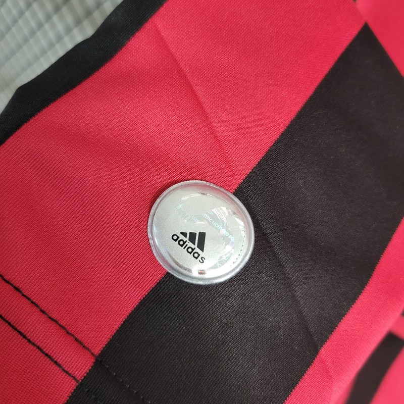 Retro Long Sleeve 2009-10 AC Milan Home Jersey