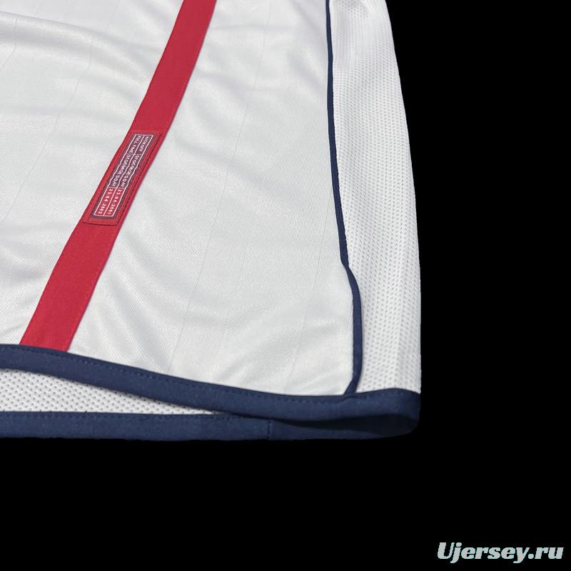 Retro 2002 England Home Soccer Jersey