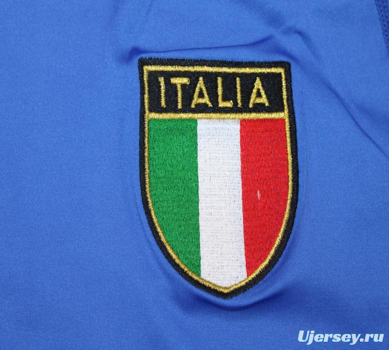 Retro 2000 Italy Home Long Sleeve Jersey