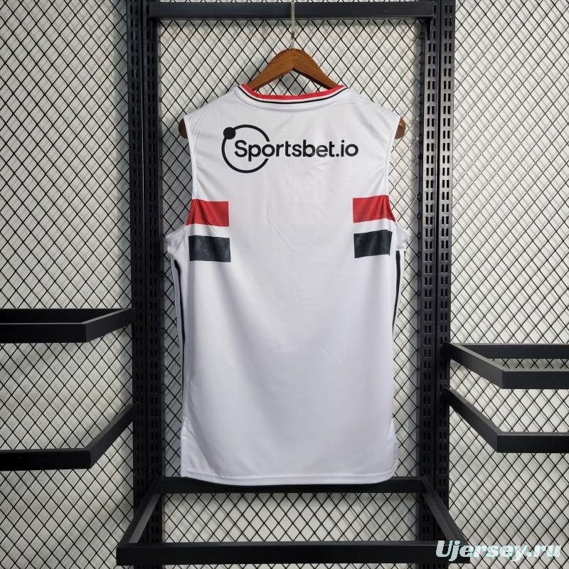 22-23 Sao Paulo Home Vest White Jersey