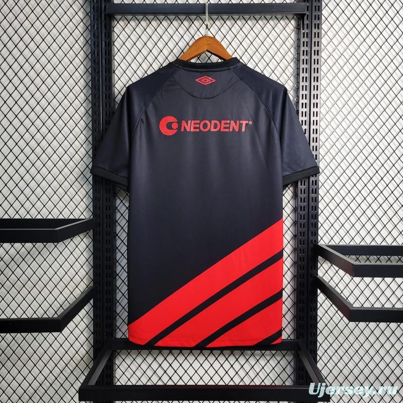 23-24 Athletico Paranaense Away Black/Red Jersey