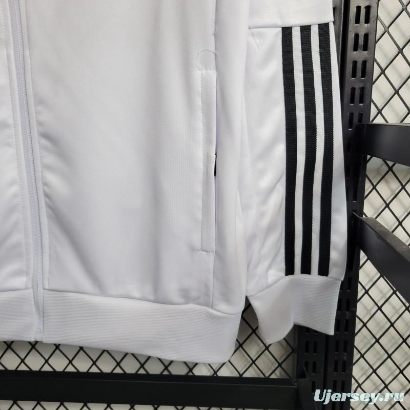 23-24 Sao Paulo White Full Zipper Training Jacket