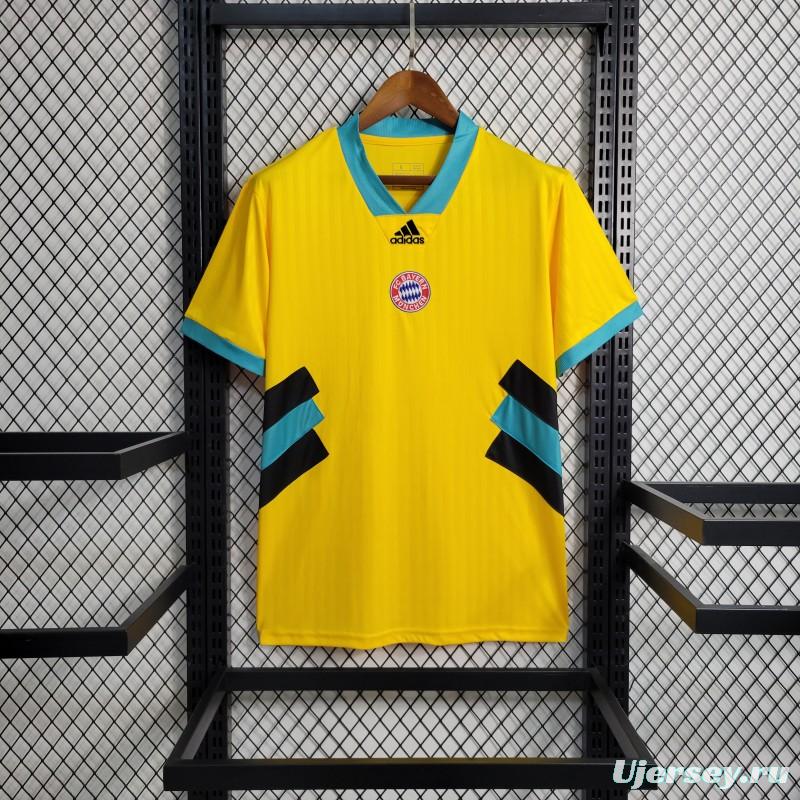 23-24 Bayern Munich Yellow Icon Jersey with Embroidery logo