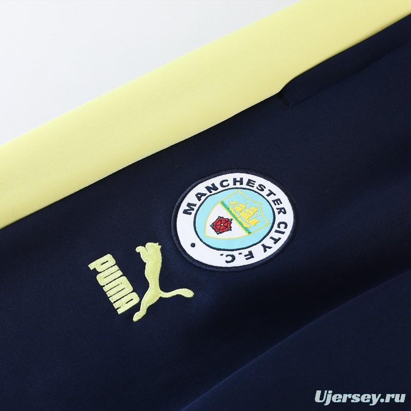 23/24 Manchester City Yellow Full Zipper Jacket +Pants