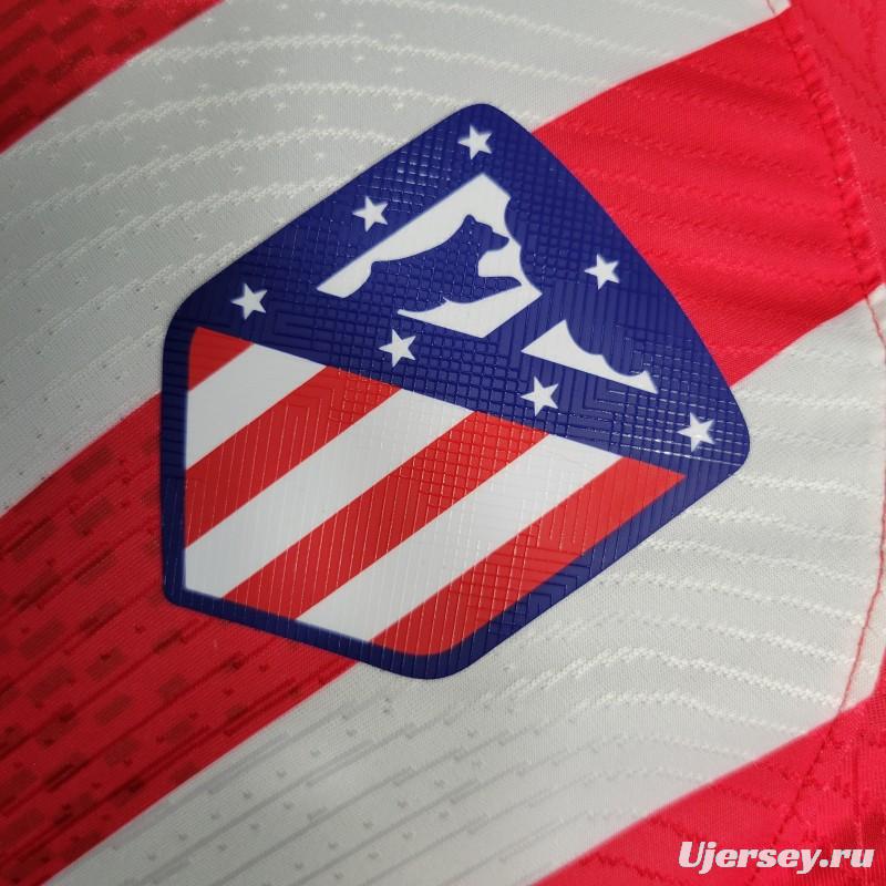 Player Version 23-24 Atletico Madrid Home Jersey