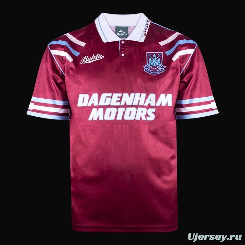 Retro 93/94 West Ham Home Jersey