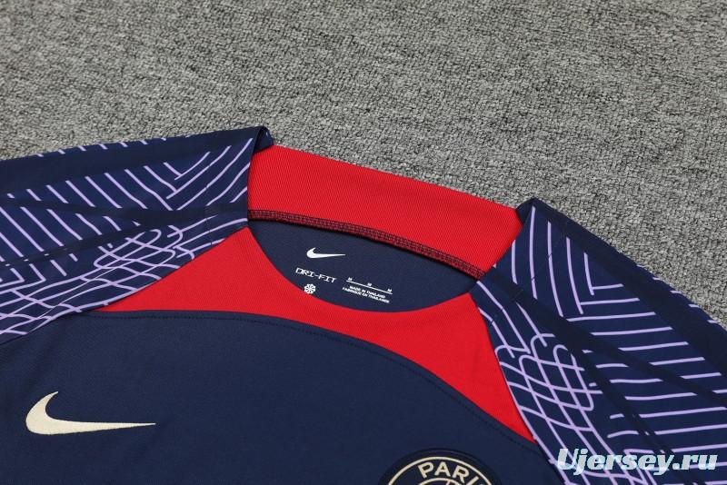 23-24 PSG Navy Short Sleeve+Shorts