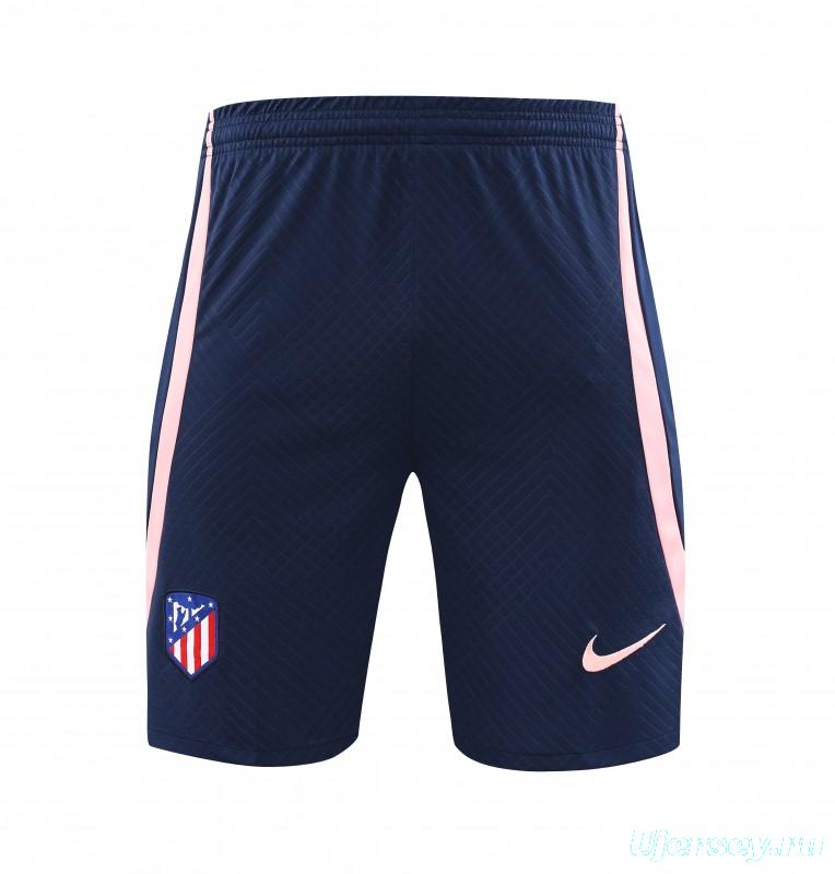 23-24 Atletico Madrid Navy Red Short Sleeve+Shorts