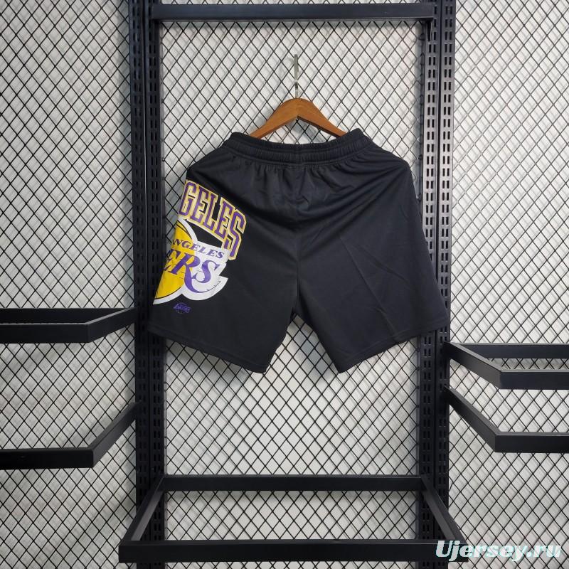 23 24 NBA Lakers Black Shorts