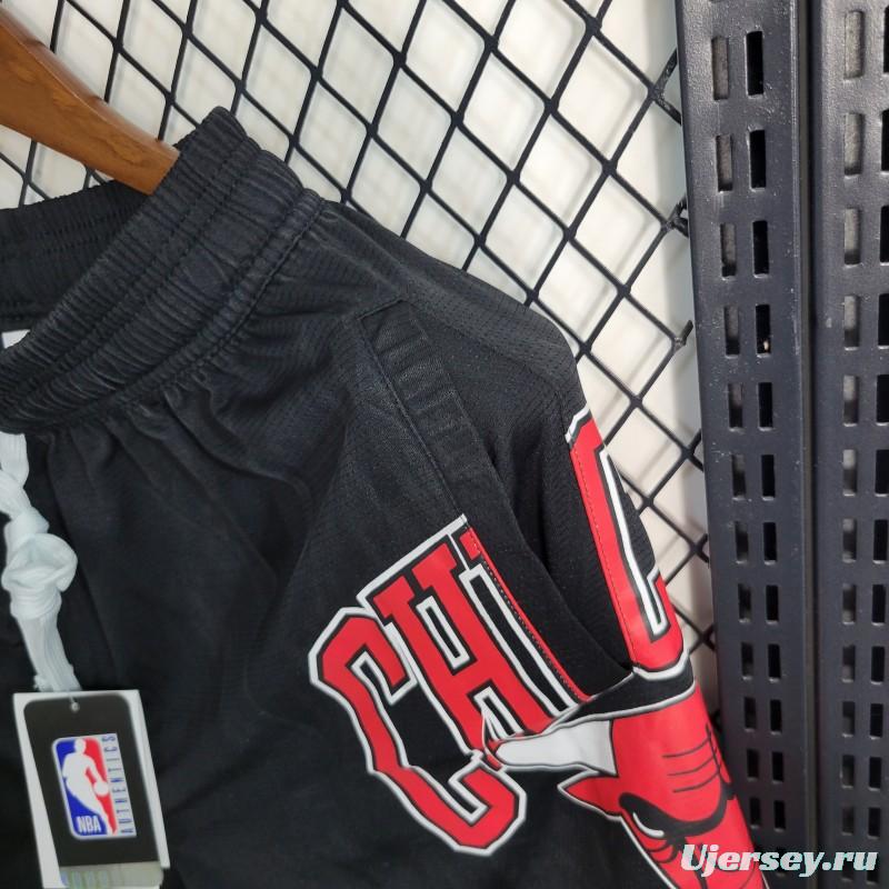 23 24 NBA Bulls Black Shorts