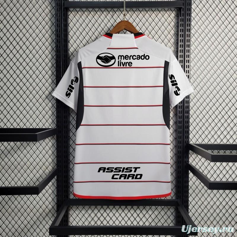 23/24 Flamengo Away Jersey With All Sponsors+Patches