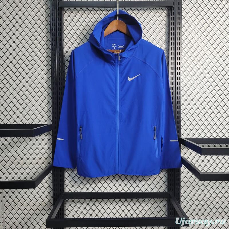 2023 Nike Blue Outdoor Sports Sunscreen Jacket