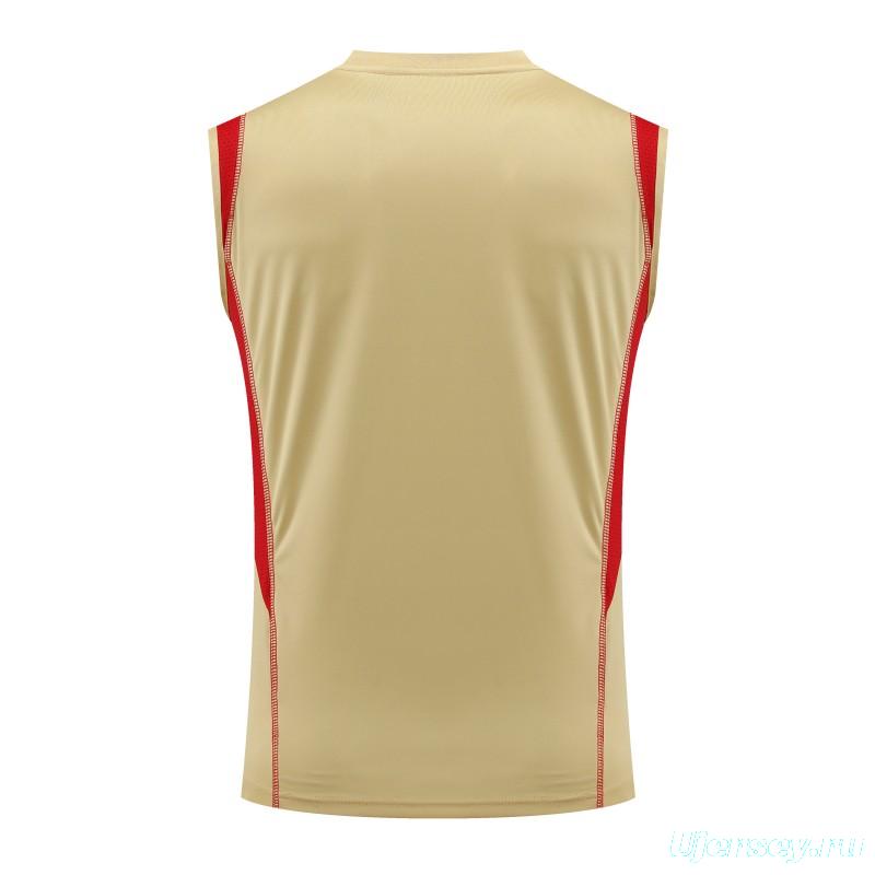 23-24 Sao Paulo Beige Vest Jersey+Shorts