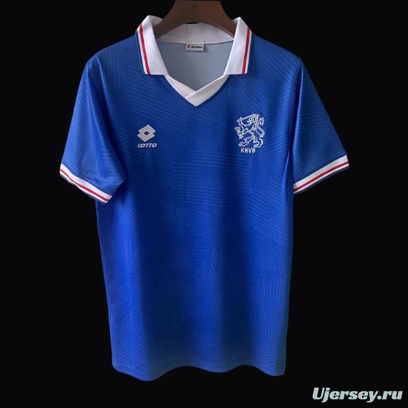 Retro 1991 Netherlands Away Blue Jersey