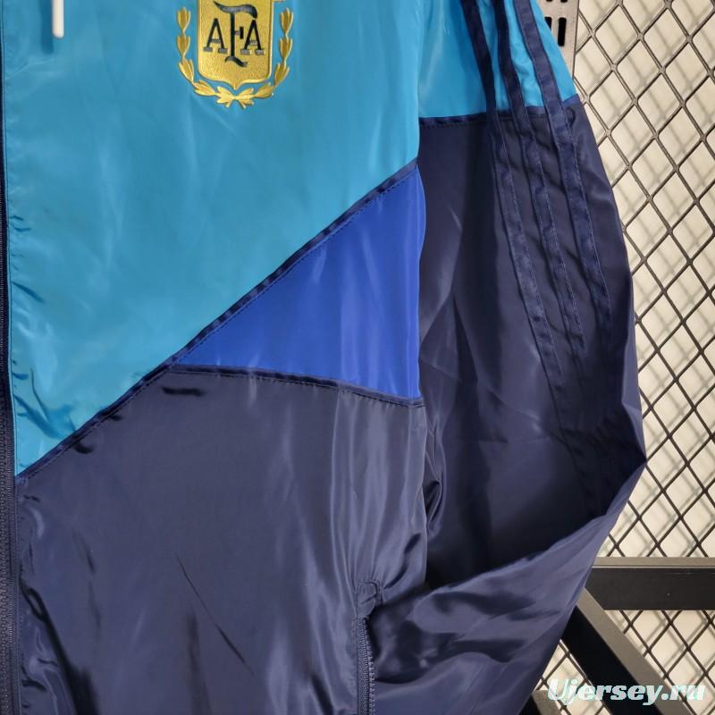 2023 Argentina Navy Blue Windbreaker