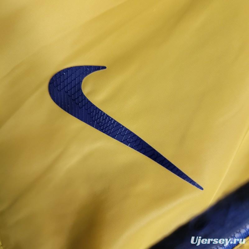 23-24 Barcelona Royal Blue Yellow Windbreaker