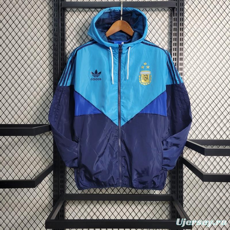 2023 Argentina Navy Blue Windbreaker