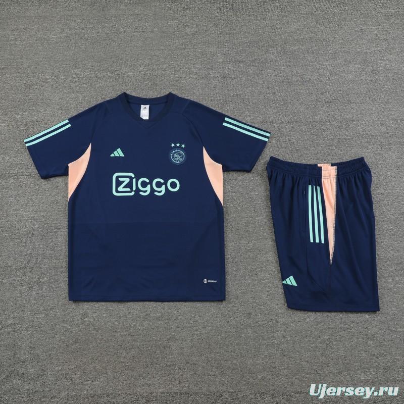 23 24 Ajax Navy Short Sleeve+Shorts