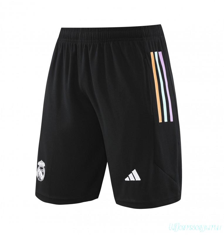 23 24 Real Madrid Black Short Sleeve+Shorts